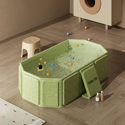 Baignoire-pliable-bébé-couvercle-de-protection