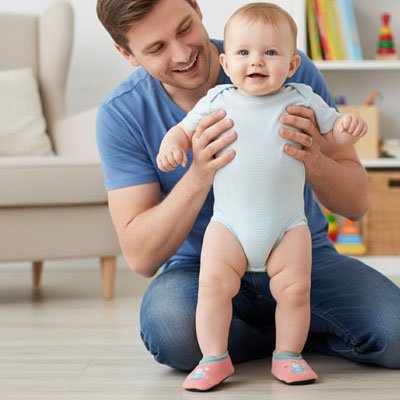 Chausson-bébé-debout-a-marcher