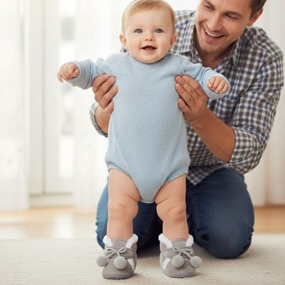 Chaussons-bebe-antidérapant