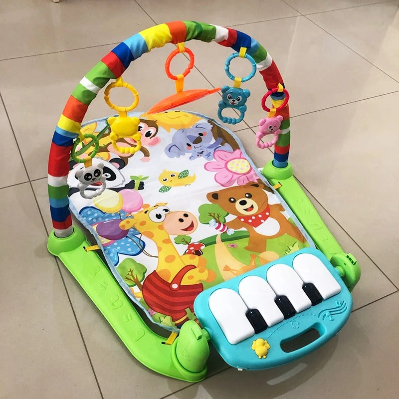 tapis-d-eveil-vert-animaux