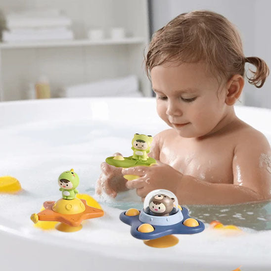 Set De 9 Jouets De Bain En Silicone – Animaux Requin, Pieuvre, Baleine + 5 Bateaux Empilables, Avec Sac De Rangement Ventouse, Dès 1 An