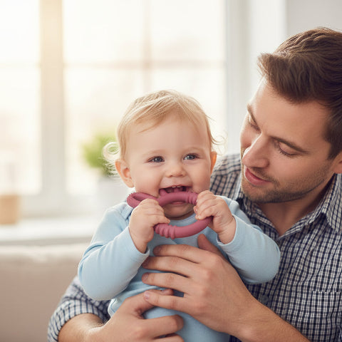 anneau de dentition rouge soulager