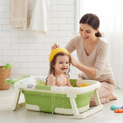 Baignoire-bébé-pliable-déplacement-facile 