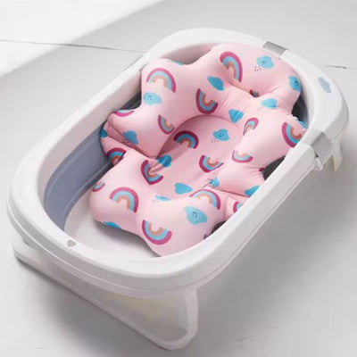 Baignoire-bébé-rose-arc-en-ciel 