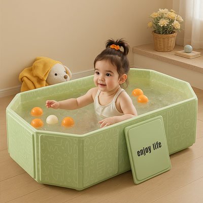 Baignoire-pliable-bébé-démontable