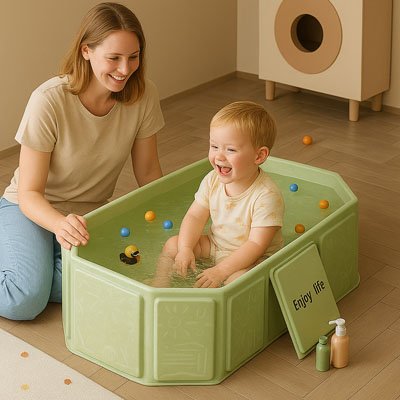 Baignoire-pliable-bébé-hexagone