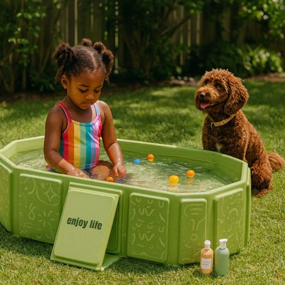 Baignoire-pliable-bébé-intérieur-extérieur