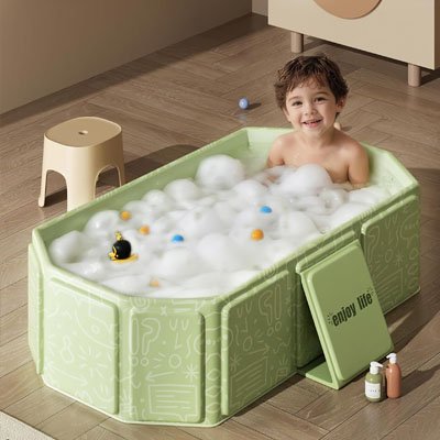 Baignoire-pliable-bébé-utilisation-multiple