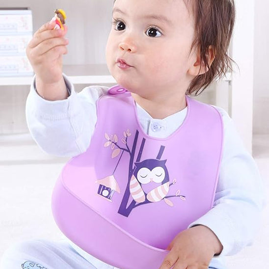 bavoir-silicone-hibou