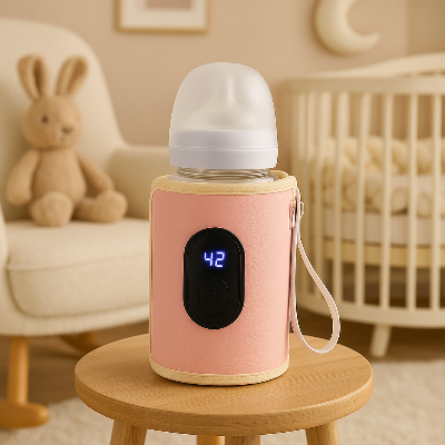 chauffe-biberon-portable-rose