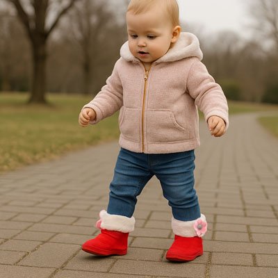 Chaussure-bebe-fille-facilité-d-enfilage
