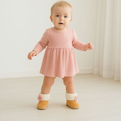 Chaussure-bebe-fille-légère