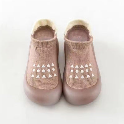 Chaussure-bebe-souple-café