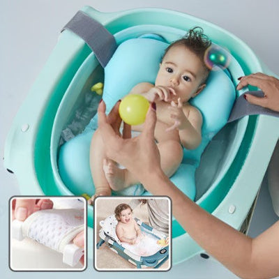 Coussin-de-bain-bébé-système-pliable