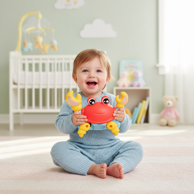 enfant-qui-tient-le-crabe-bebe
