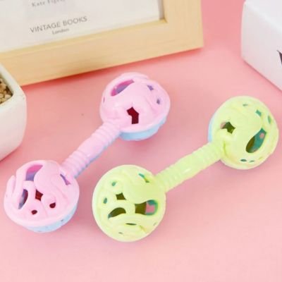 Hochet-bebe-fille-rose-et-jaune 