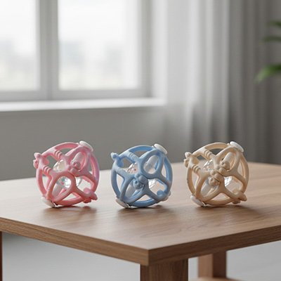 Hochet-rose-bleu-marron