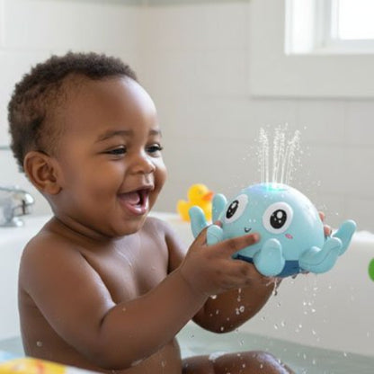 Jouet baignoire bebe bleu mignon