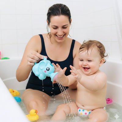 Jouet-de-bain-pour-bebe-avec-maman 