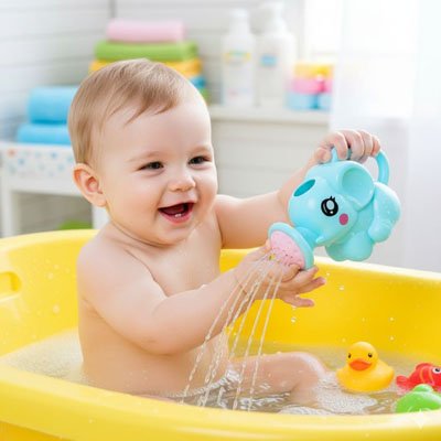 Jouet-de-bain-pour-bebe-très-amusant 