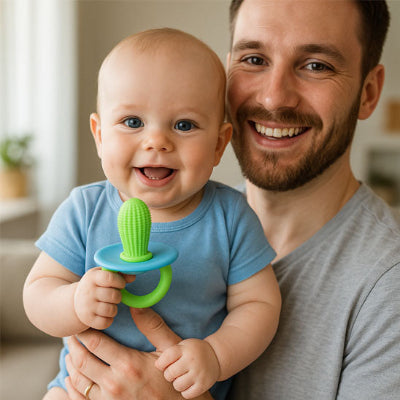 jouet-dentition-bebe-avec-papa