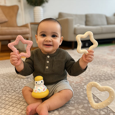 jouet-dentition-bebe-etoile-rose-et-beige