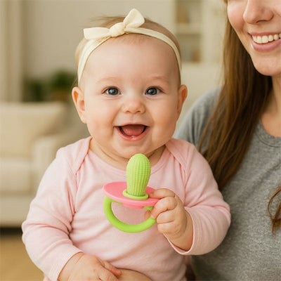 jouet-dentntion-bebe-rose-et-vert