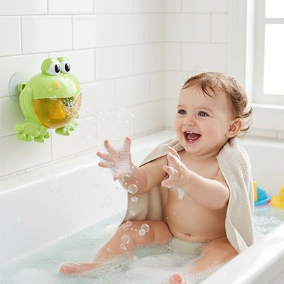 Jouet-pour-le-bain-grenouille-mousse  