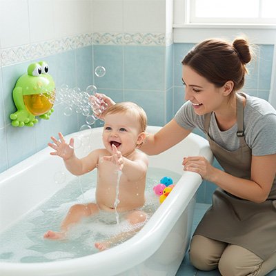 Jouet-pour-le-bain​-moussant 