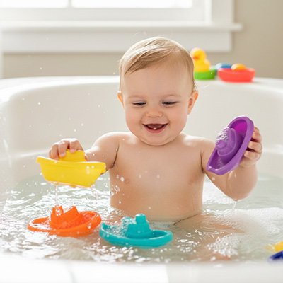 Jouets-de-bain-bateau-flottant​ 