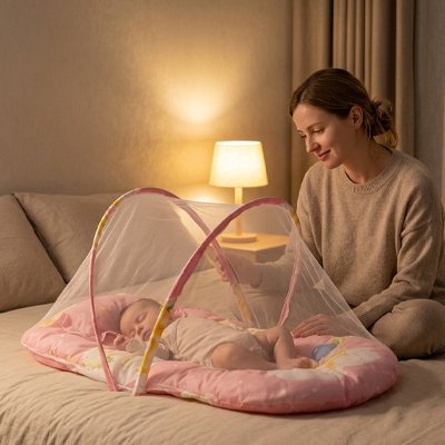 Lit-moustiquaire-bebe-concept-portable