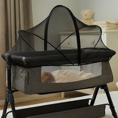 Moustiquaires-lit-bebe-noir