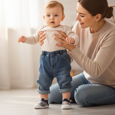 Petite-Chaussure-bebe-semelle-antidérapante