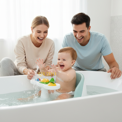 siege-bain-famille-bebe-vert-scandinave