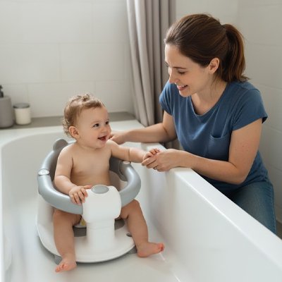 Siege-de-bain-bebe-gris 