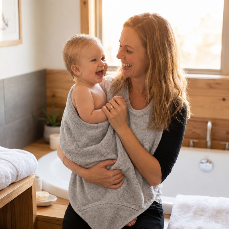 tablier-de-bain-pour-bebe-protection