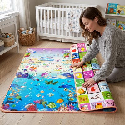 Tapis de sol bébé amusant