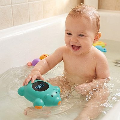 Thermomètr- bain-bébé-ours-vert 