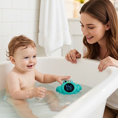 Thermometre-bain-bebe-crabe-vert 