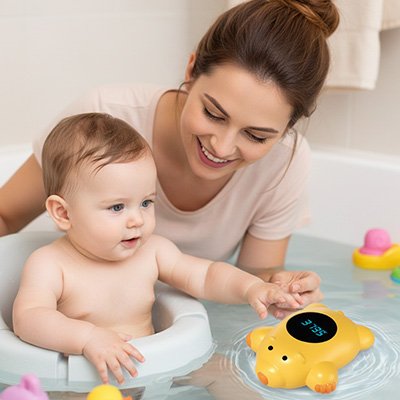 Thermomètre-bain-bébé-ours-jaune