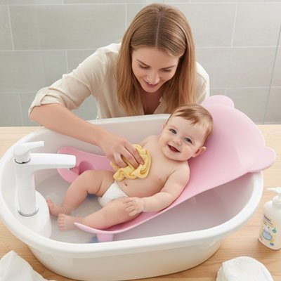 Transat-de-bain-bébé-rose