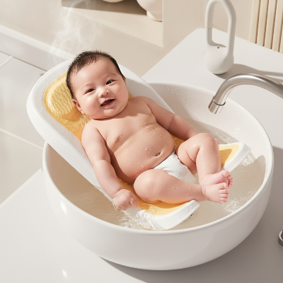 transat-pour-bain-bebe-dans-levier-cuisine