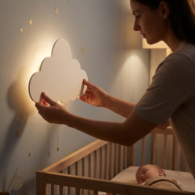 Veilleuse murale bebe
