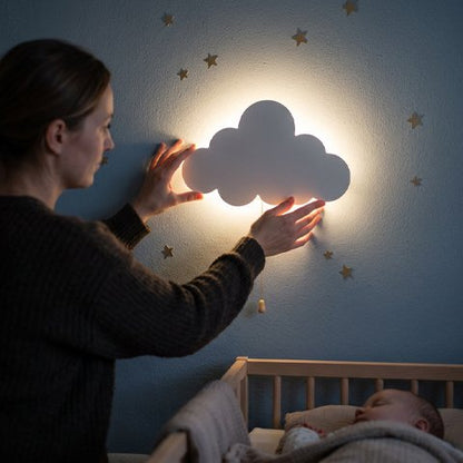 Veilleuse murale nuage